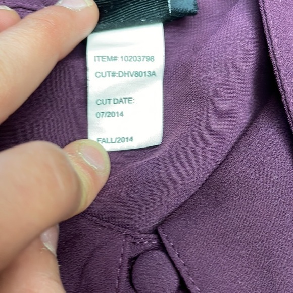 Torrid purple button down blouse. - Picture 5 of 5